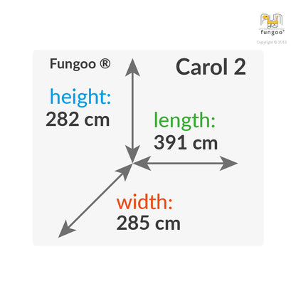 Fungoo 03020 CAROL 2 детска площадка с пързалка и люлка