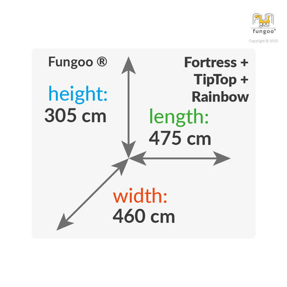 Fungoo 03513 Fortress+Rainbow+Tiptop детска площадка