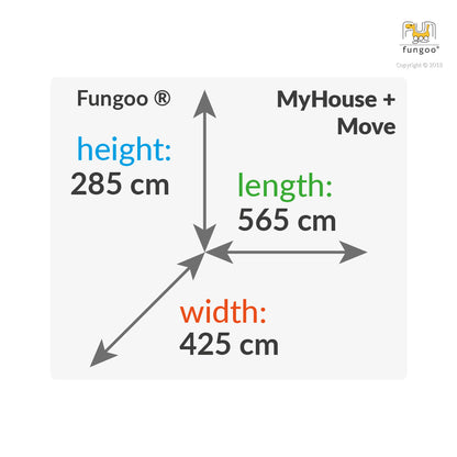 Fungoo 03517 My House + Move Red детска площадка