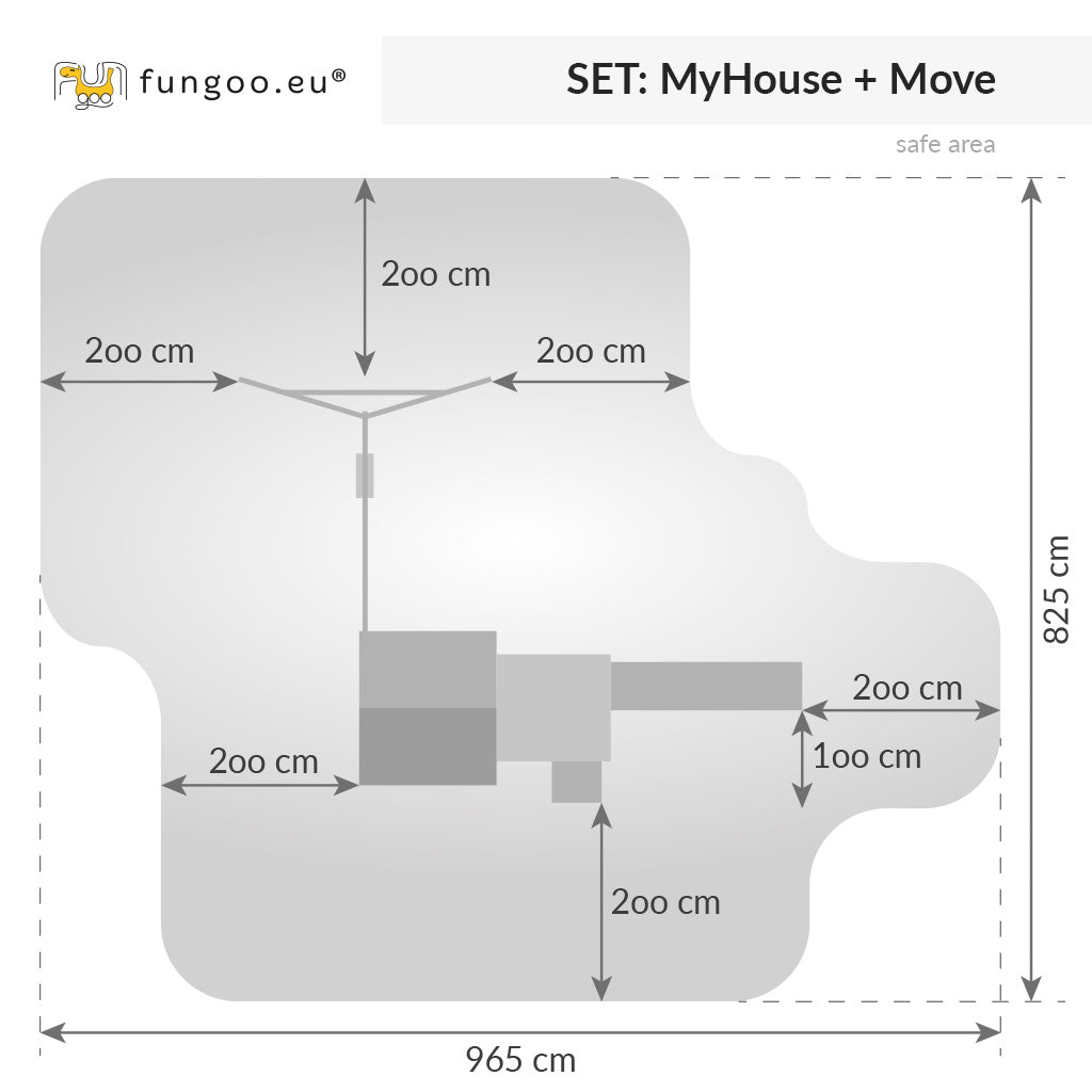 Fungoo 03517 My House + Move Red детска площадка
