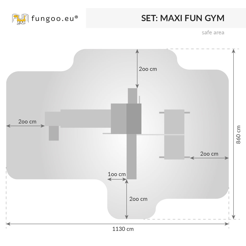 Fungoo 03524 MAXI Fun gym детска площадка
