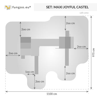 Fungoo 03525 MAXI Joyfull castle детска площадка
