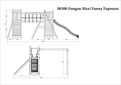 Fungoo 08300T MAXI FUNNY EXPOSURE TEAK детска площадка