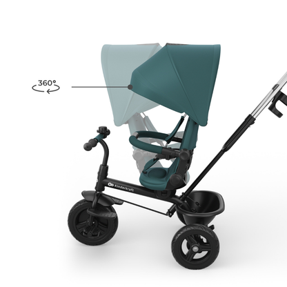 KinderKraft ASTON 2 PLUS триколка ЗЕЛЕНА