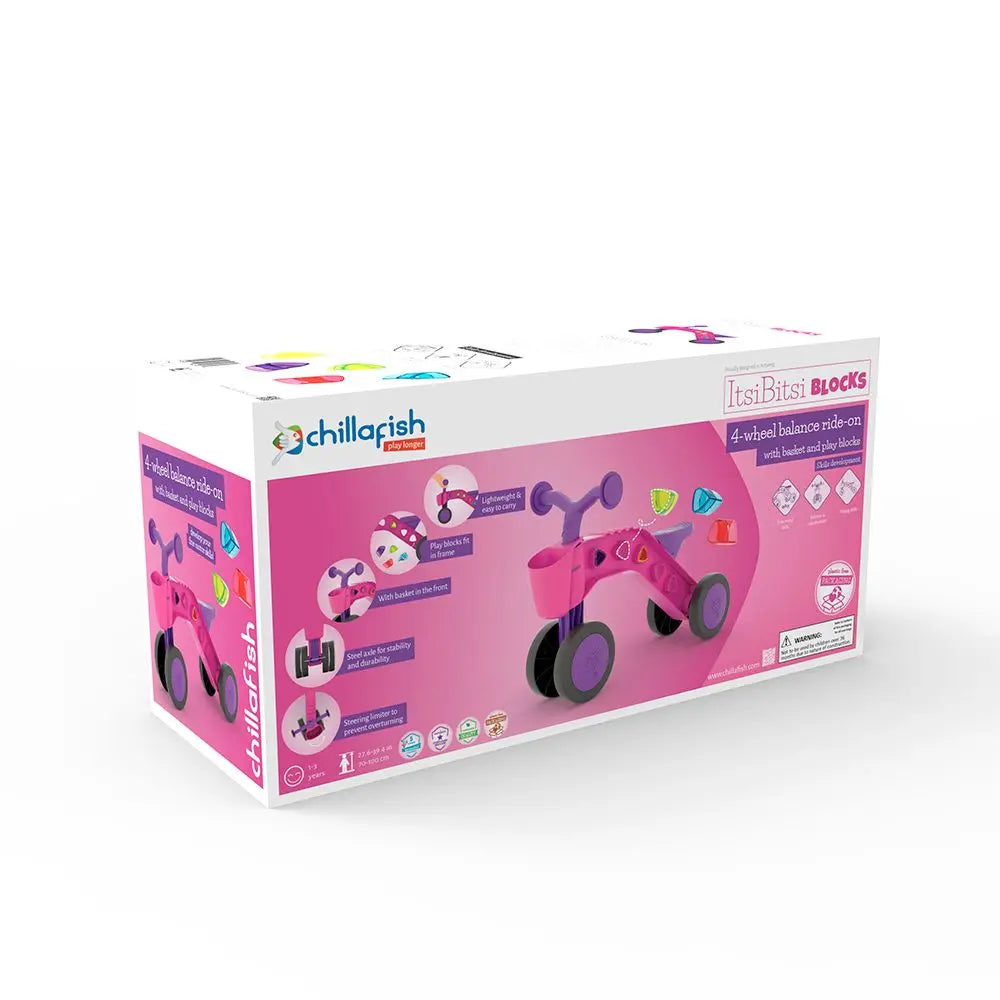 Chillafish ItsiBitsi Blocks CPIB02FUS четириколка FUCHSIA