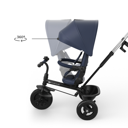 KinderKraft ASTON 2 PLUS триколка СИНЯ