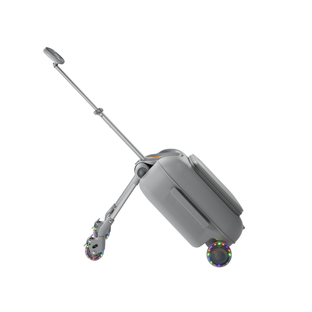 KinderKraft CABBY куфар със седалка GREY