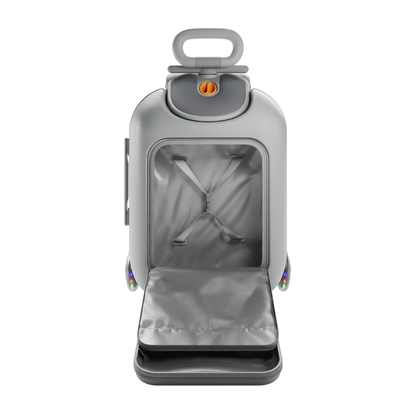 KinderKraft CABBY куфар със седалка GREY