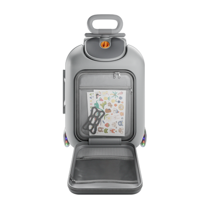 KinderKraft CABBY куфар със седалка GREY