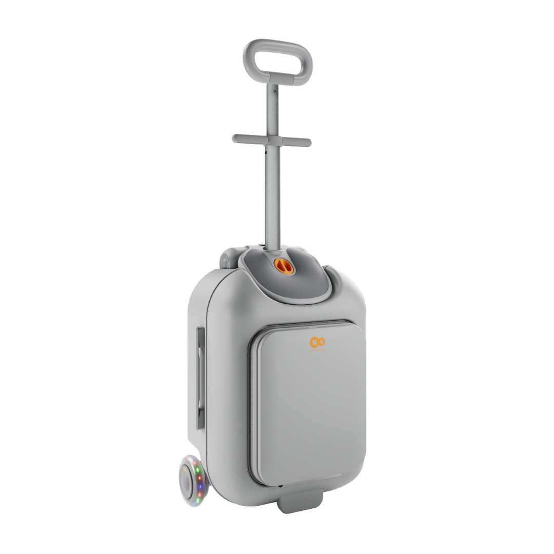 KinderKraft CABBY куфар със седалка GREY