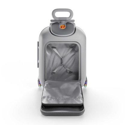 KinderKraft CABBY куфар със седалка GREY
