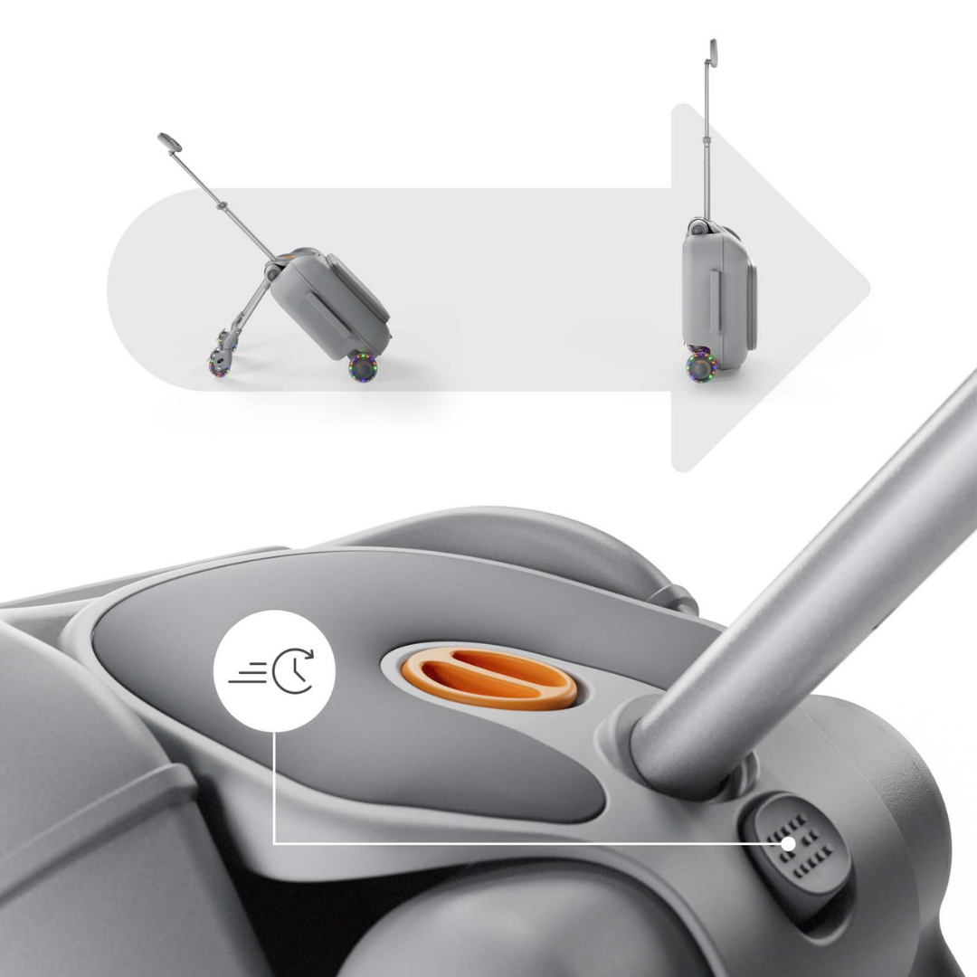 KinderKraft CABBY куфар със седалка GREY