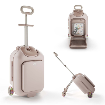 KinderKraft CABBY куфар със седалка ROSE GOLD