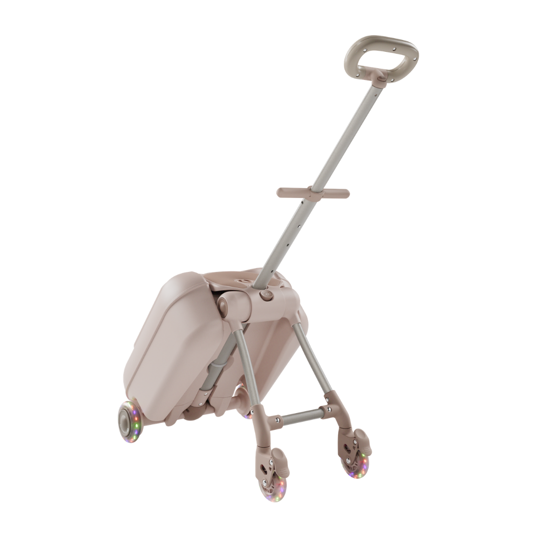 KinderKraft CABBY куфар със седалка ROSE GOLD