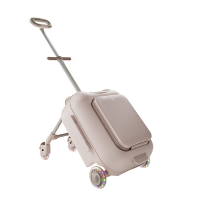 KinderKraft CABBY куфар със седалка ROSE GOLD