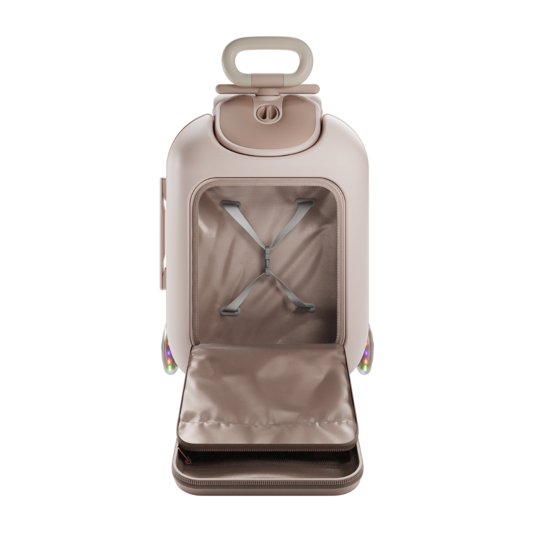 KinderKraft CABBY куфар със седалка ROSE GOLD