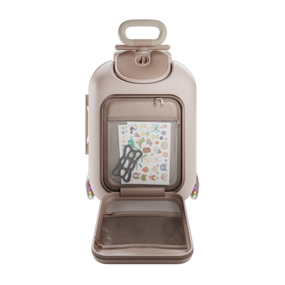 KinderKraft CABBY куфар със седалка ROSE GOLD