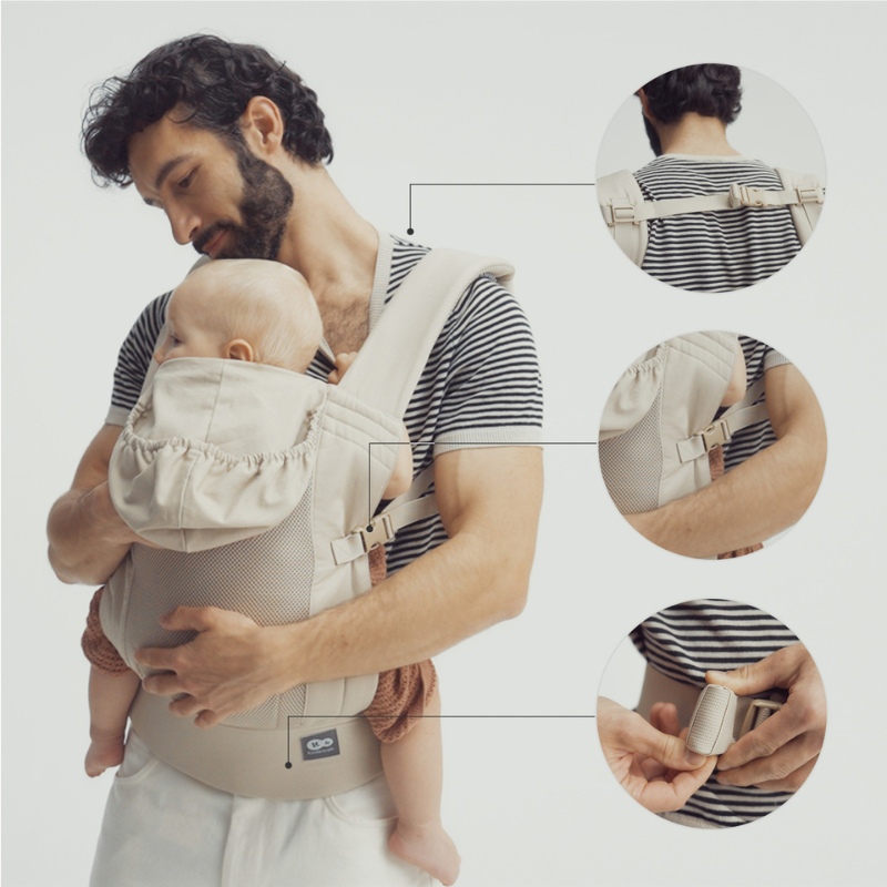 Kinderkraft CARRYBEE ергономична раница GREY