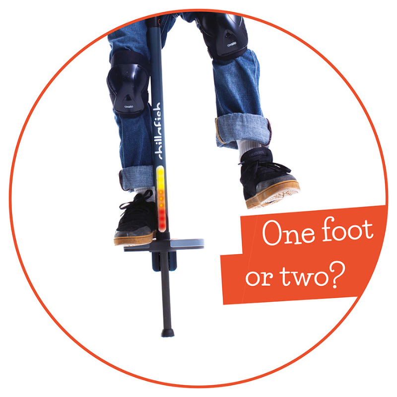 Chillafish Poogi Glow CPPG02PAP kids пого стик Papaya