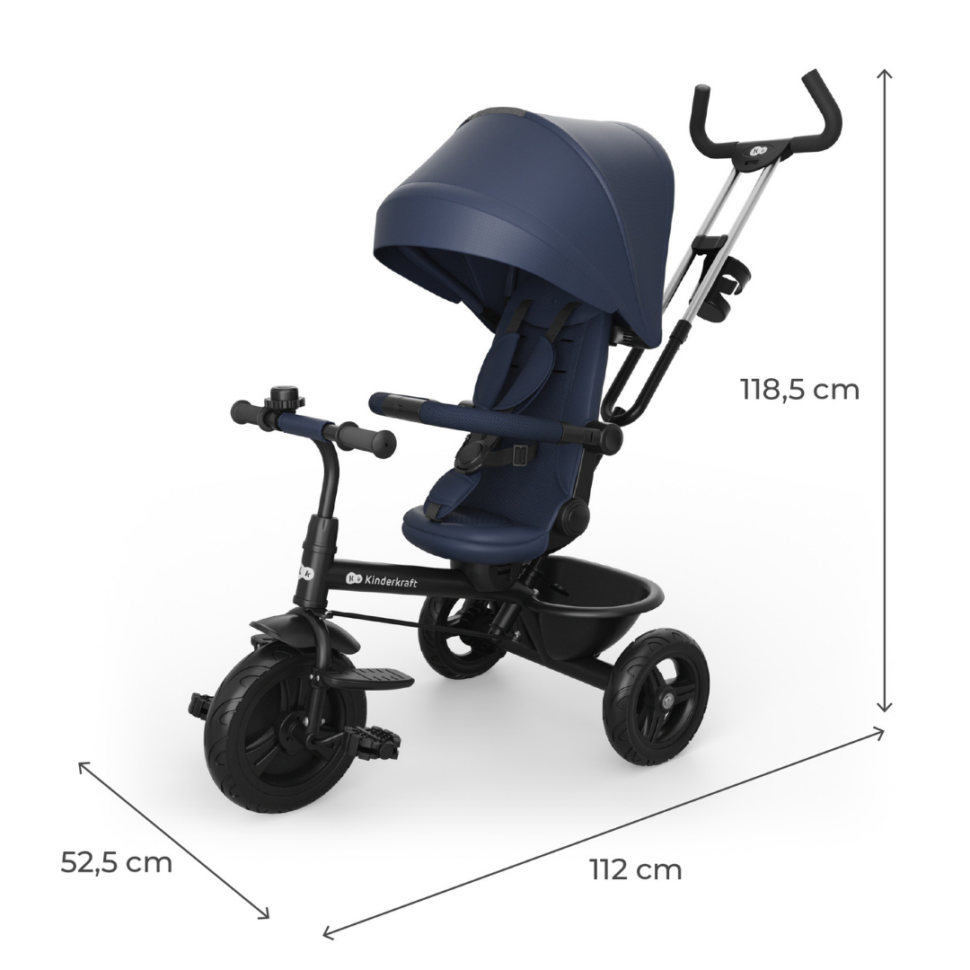 KinderKraft ASTON 2 PLUS триколка СИНЯ
