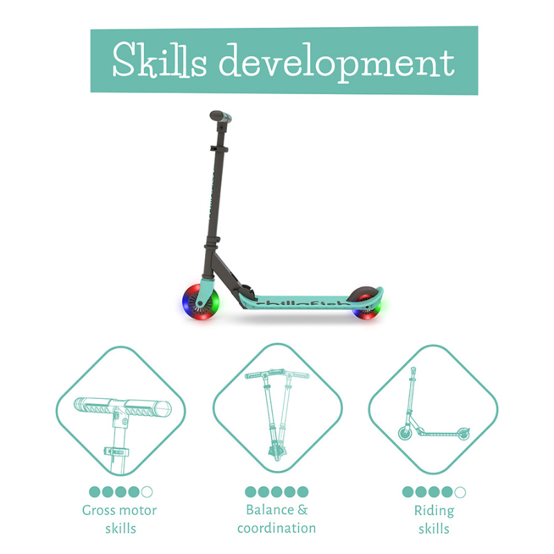 Chillafish Flexxi Glow CPFM04MIN сгъваема тротинетка Mint