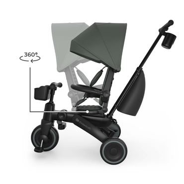 KinderKraft JAZZ 3 сгъваема триколка ЗЕЛЕНА