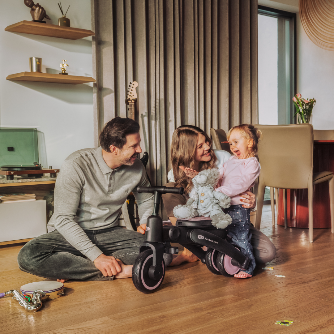 KinderKraft JAZZ 3 сгъваема триколка БЕЖОВА
